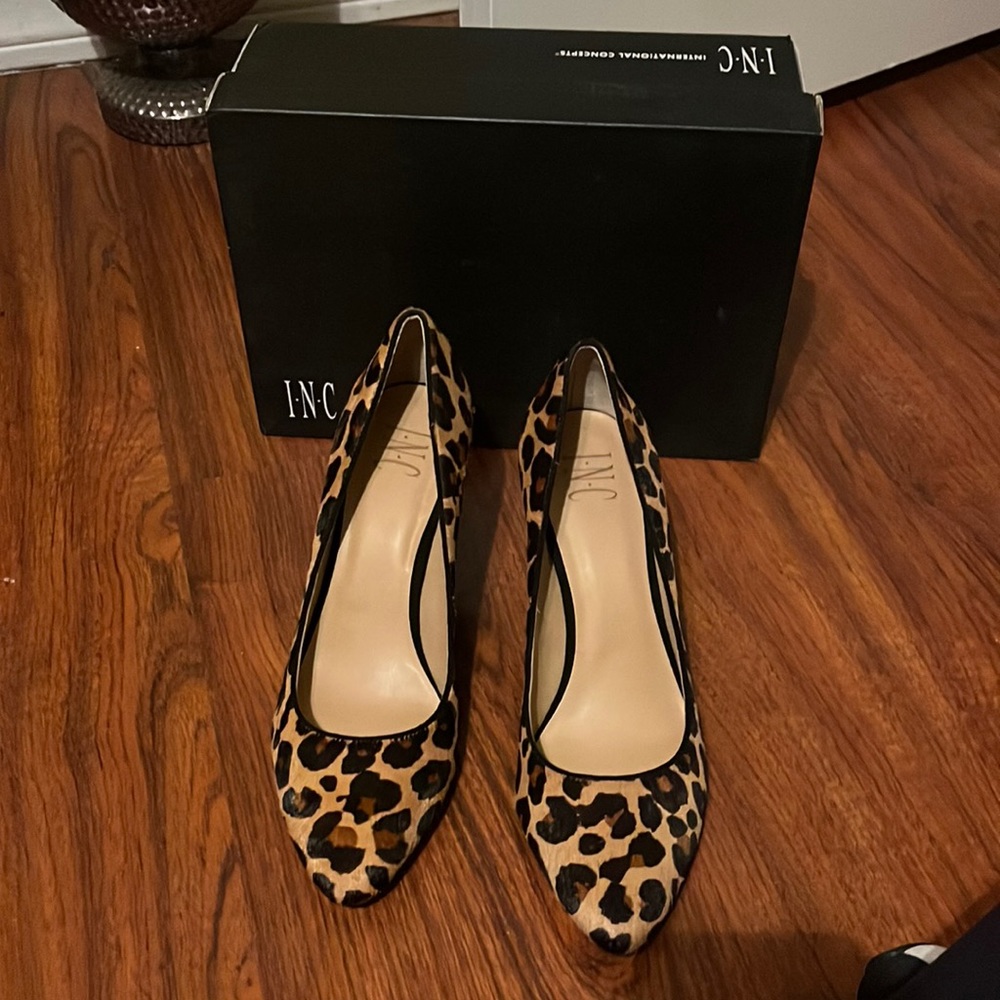 INC cheetah heels size 8.5 new